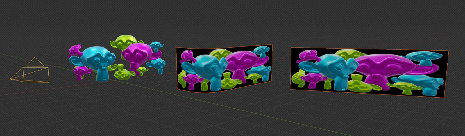 As três etapas do processo anamórfico no Blender